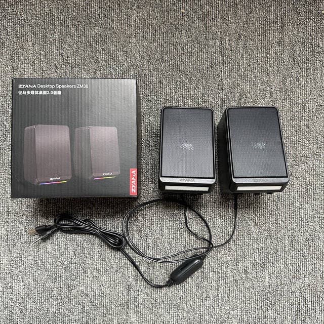 ZYAMA ZM38 桌面 2.0 多媒體音箱 (ZYAMA ZM38 Desktop Speakers)